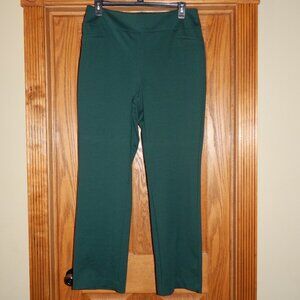 Women's Size XL 7th Avenue Design Studio New York & Company Green Pull On Pants